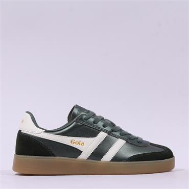 Gola Viper Metallic Gumsole Trainer - Bottle Green
